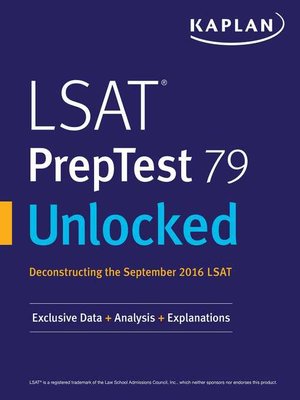 cover image of LSAT PrepTest 79 Unlocked